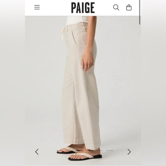 NWT Size 32 - Paige Arellia Ankle Barrel Leg Jean Cotton, Vintage Pumice Stone - Picture 4 of 16